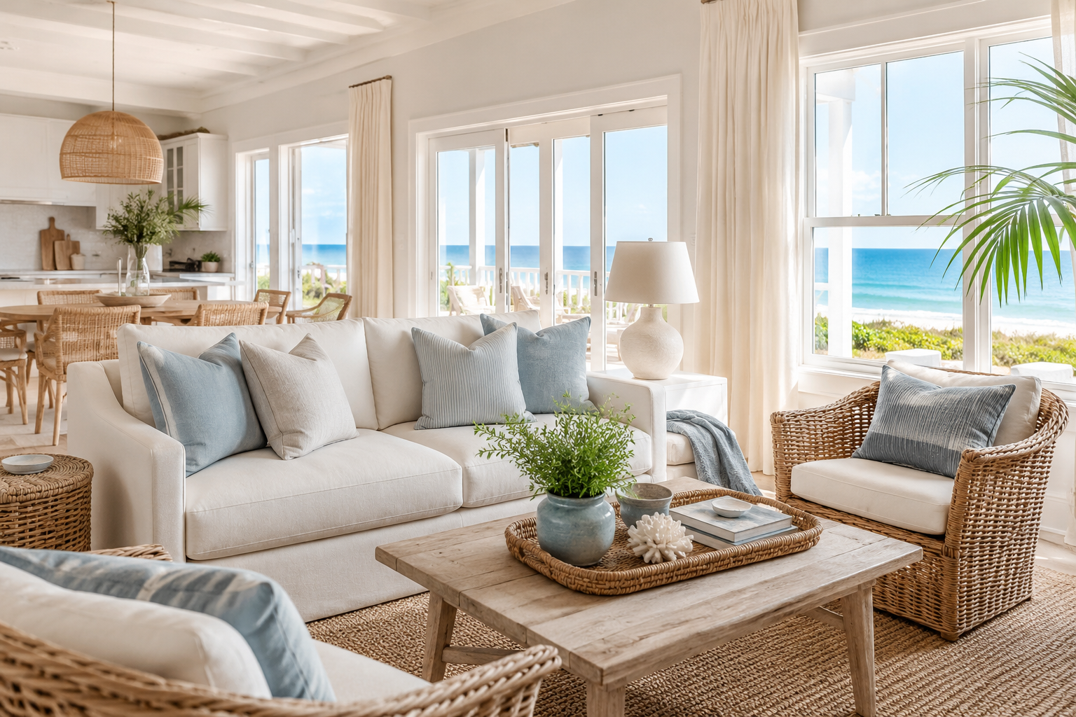 Coastal Airy staging style
